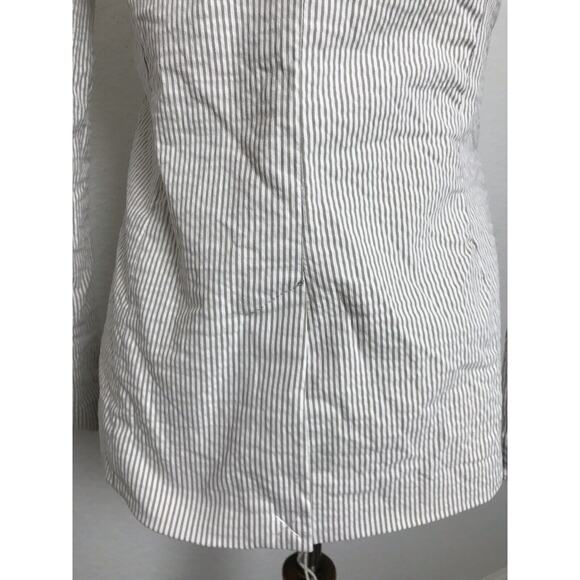 Joie Double Breast Blazer Striped Seersucker Stretch - Picture 7 of 10